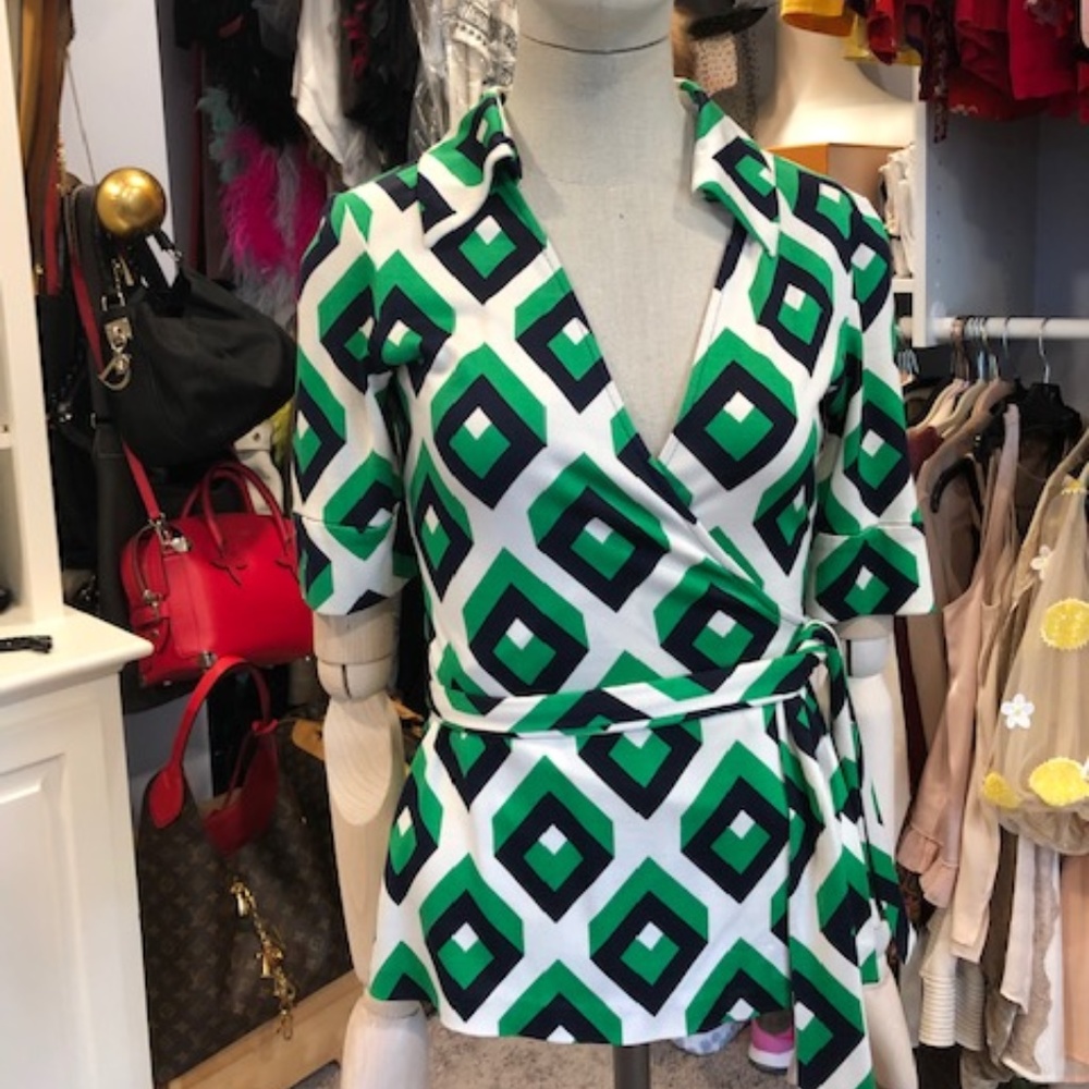 Diane Von Furstenburg DVF Wrap Top